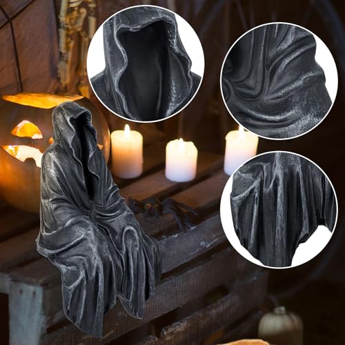 SHOWFEICAT Resin Tabletop Gothic Decor Sitting Statue, Resin Statue Gothic Decor, Fits On Sturdy Shelf and Has A Cool Myst...