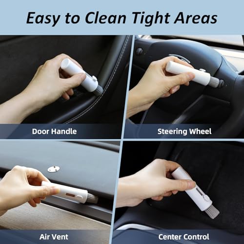 Keyboard Cleaner Laptop Cleaning Kit, All in One Keyboard Cleaning Kit with Car Screen Cleaner Spray, Retractable Detailin...