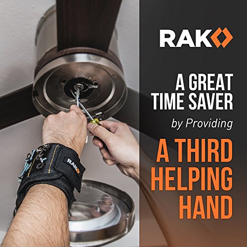 RAK Magnetic Wristband for Tools - Premium Tool Belt for Holding Screws Nails with Powerful Magnets, Birthday Gifts for Me...