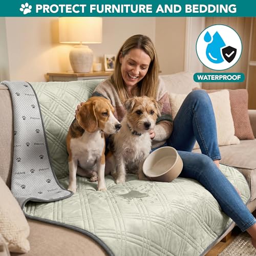 PetAmi Waterproof Cooling Mat for Dog, Premium Pet Cooling Blanket for Bed Crate, Anti Slip Indoor Dog Cool Pad for Sleepi...