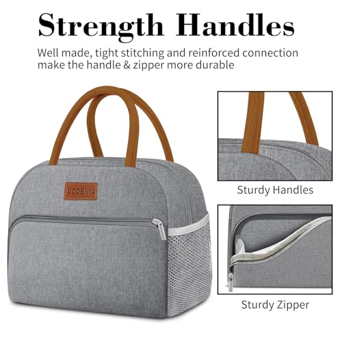 Coobiiya Lunch Bag Lunch Box for Women Men,Small Leak-proof Cute Lunch Tote Large Capacity Reusable Insulated Cooler Lunch...