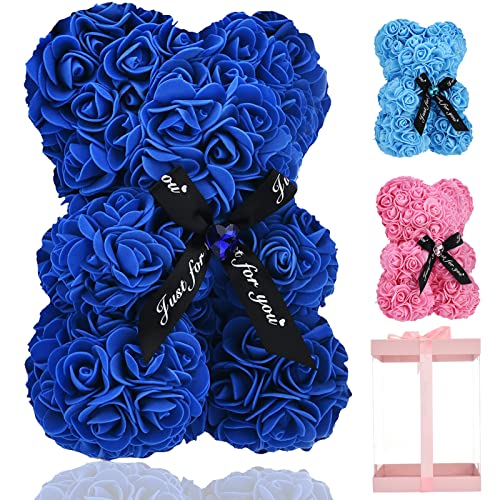 Lgv Flower Rose Bear,Romantic Gift for Valentine's Mother's Day, Christmas, Birthday,Girl Friend Her Mom Female Wife with ...