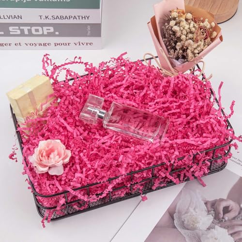 Caleihd 1/2 LB Crinkle Cut Paper Shredded Filler Paper for Gift Baskets Gift Box Confetti Shreds Decoration Stuffing for B...