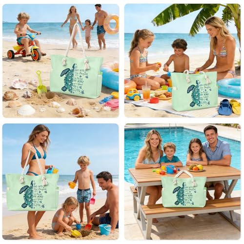 Apxouans Beach Bags for Women Large Waterproof Beach Travel Tote Bags Sandproof Swim Pool Bag Canvas Zipper Big Tote