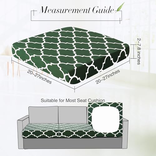 Newwiee 4 Pcs Waterproof Outdoor Cushion Covers for Patio Furniture Stretch Outdoor Couch Cushion Covers Replacement Moroc...