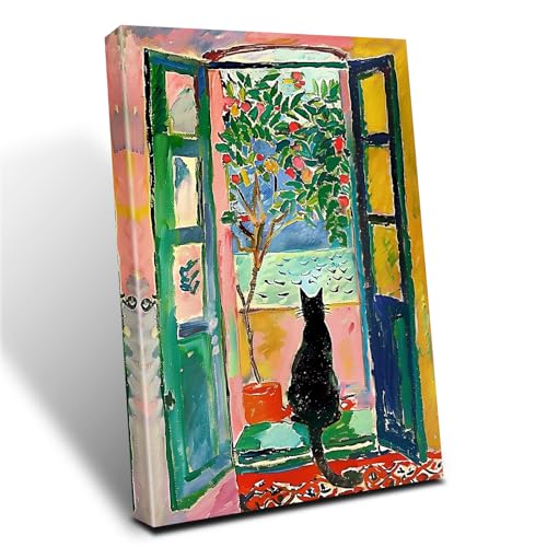 Henri Matisse Wall Art Prints Matisse Open Window Posters Colorful Aesthetic Pictures Modern Artwork Still Life Artwork Mu...