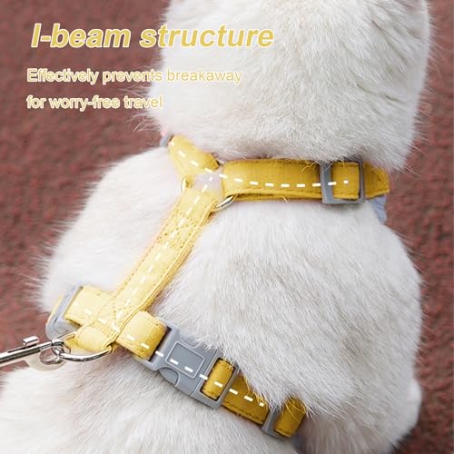 wanheart Cat Harness and Leash Set Escape-Proof Adjustable cat Leash and Harness Combo Suitable for All cat Breeds (Green, M)