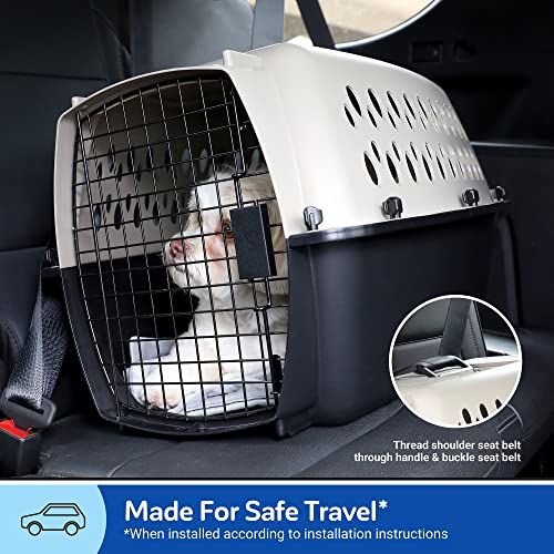 Petmate Vari Dog Kennel Portable Airline-Friendly Carriers & Crates for Small Dogs and Puppies, Durable Plastic, Pet Carri...