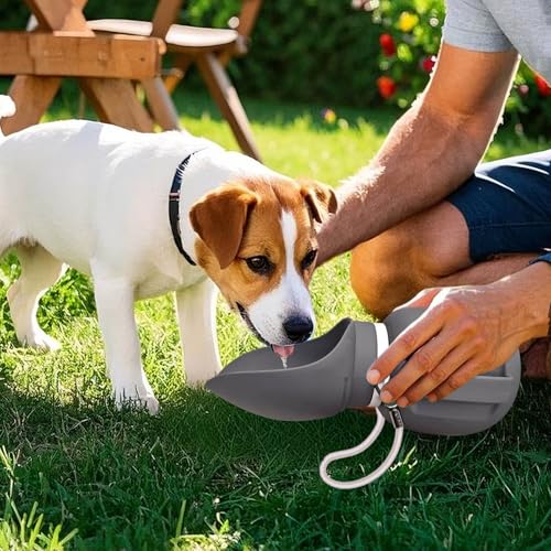 PETLESO Dog Water Bottle, Portable Dog Water Dispenser, 27 OZ Leakproof Pet Bottle Kettle for Doggy Cats Outdoor Walking/H...