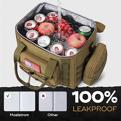Maelstrom Tactical Lunch Box, Insulated Lunch Bag for Men, Large Durable Leakproof Cooler Bag with Detachable MOLLE Bags, ...