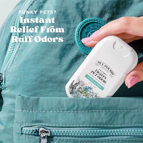 Poo-Pourri Pawsitively Fresh Pocket Deodorizer Spray – Dog & Cat Odor Remover – Plant Based Ingredients – Vet Recommended...