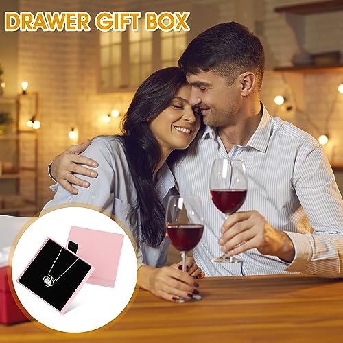 Yolev 2 Pack Jewelry Gift Boxes Cardboard Jewelry Boxes, 2.9x3.1x0.7Inch Small Gift Boxes for Bracelets Earrings Necklaces...