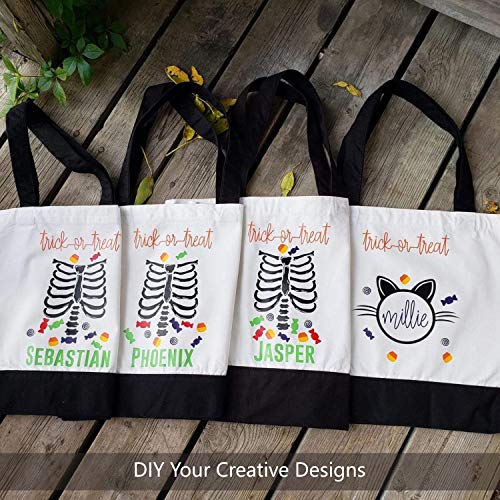 TOPDesign 1 | 3 | 6 | 12 | 24 Pack Super Strong Large 12oz Cotton Canvas Tote Bag, Reusable Grocery Shopping Cloth Bag, Fa...