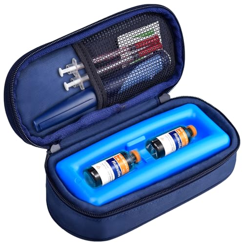Cruxer Insulin Vial Cooler Travel Case,Diabetes Carrying Insulated Bag for Supplies Keep Medicine Cool,Diabetic Small Bott...