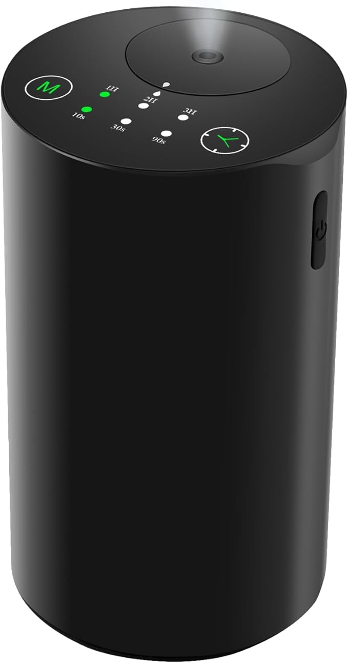 KONCHILE Waterless Essential Oil Diffuser, Battery Powered Mini Scent Air Machine, Aromatherapy Mist Diffuser for Home Roo...