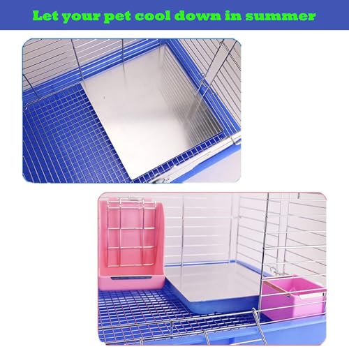 XIEHUZA Rabbit Cooling Pad, 12x8 in Self Cooling Mat for Hamster Guinea Pig Chinchilla Bunny Kitten Cat and Other Small An...