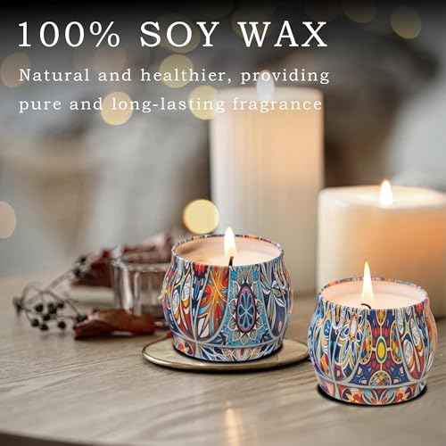 Topadorn 6 Pack Scented Candles Gift Set - Soy Wax Aromatherapy Candles for Home, Relaxation, Meditation, Yoga - Long Last...