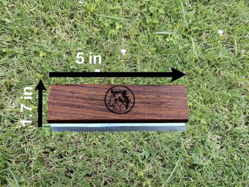 I.N Premium Original Deshedding Grooming Tools for Horse, Cats & Dogs Easy Ergonomic Wooden Handle Professional Brush Groo...