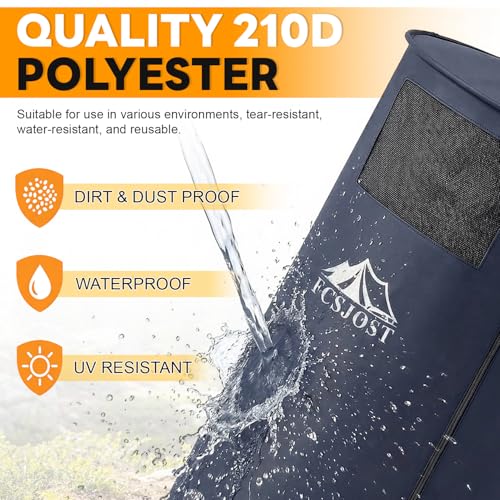 FCSJOST Portable Changing Tent, Easy Set-up Shower Tent for SUV with Suction Cups and Buckles, Instant Privacy Dressing Ro...