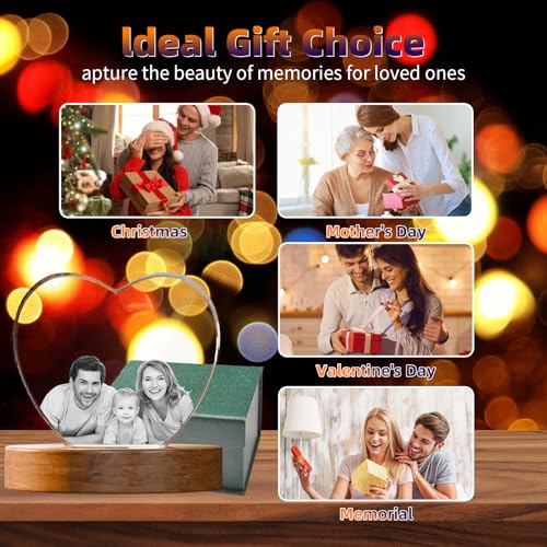 Artmosphere 3D Crystal Photo, Personalized Mothers Day Gifts for Mom, Women, Wife, Her, Him, Men, Husband, Grandma, Great ...