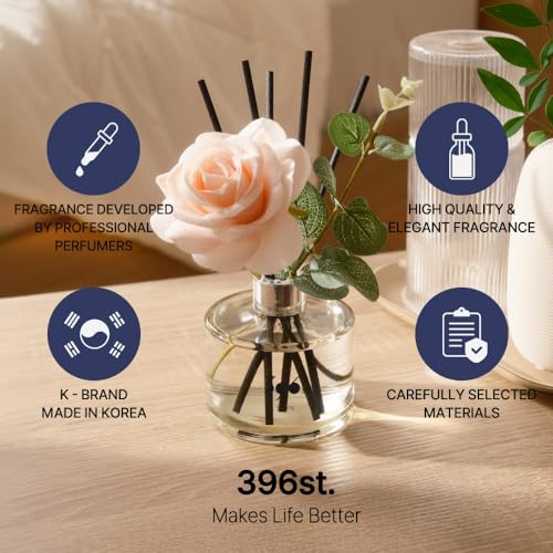 396 st. Rose Flower Reed Diffuser, Vanilla Lavender, 200ml(6.7oz) / Reed Diffuser Sets, Home Fragrance, Scented Oils, Home...