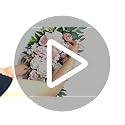 Odouzy Pack of 2 Wedding Arch Decorations Artificial Hanging Flowers Floral Swag for Wedding Welcome Sign Backdrop Balloon...