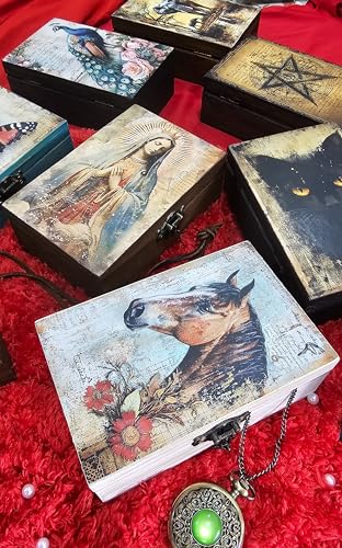 RK Collections Horse Jewelry Trinket Keepsake Box. Animal Home Decor, Gifts for Horse Lovers Case/Holder. (6.5" Horse)