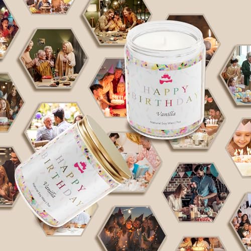 Lihome Happy Birthday Candle - Birthday Gifts for Women, Men, Mom, Dad, Sister, Teacher, Friends - Best Gifts for Ideas, N...
