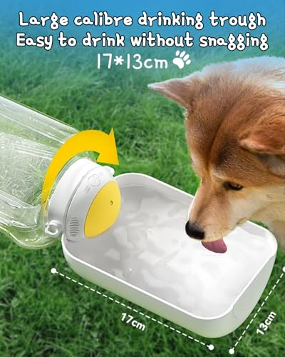 35oz Water Bottle, Portable Dog Water Bottle with Shoulder Strap, BPA Free, Leak Proof, Large Capacity, Pet Water Dispense...