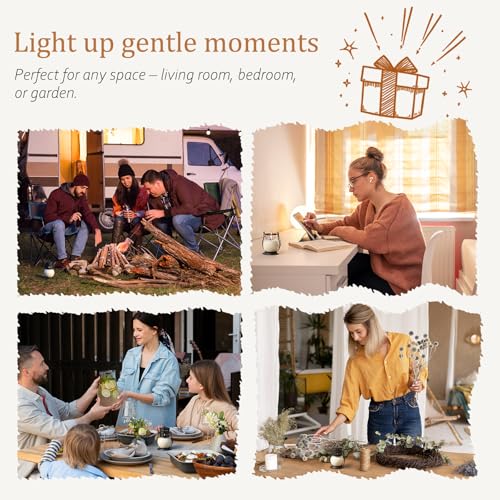 Scented Candles Gift Set - 3 Pack Candles for Home Scented Retro Lantern, Fall Candle Set perfect for Women, Birthday, Yog...