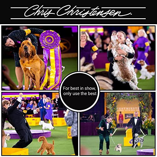 Chris Christensen Mark II Slicker Brush for Dogs, 12mm Pins, Groom Like a Pro, Handcrafted Lightweight Beechwood Ergonomic...