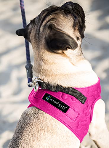 Comfort Fit Dog Harness No Pull No Escape Harness Adjustable Buckles Soft Padded Reflective Choke Step in Dog Vest with Ea...