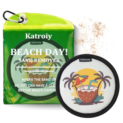 Katroiy Beach Sand Remover Sand Eraser Wipe Mitt Sand Remover for Beach Family Women 2026 Summer Vacation Essentials Europ...