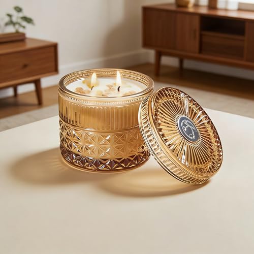 Chloefu LAN Sandalwood Candle, Patchouli Candles for Home Scented, Home Decoration, Gift for Women & Men, Candles for Bles...