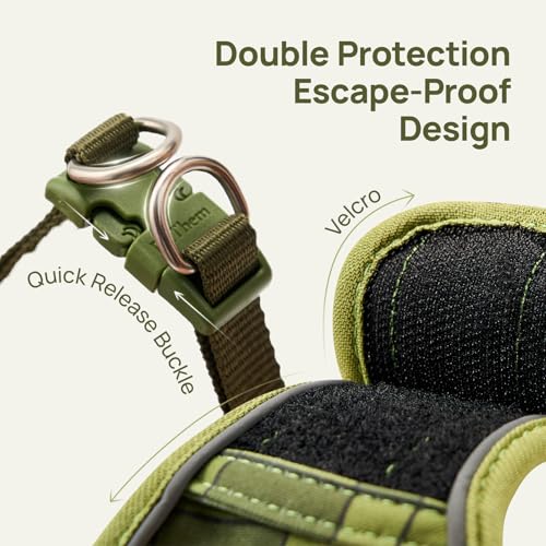 Cat Harness and Leash Set, Step-in Escape Proof Adjustable Vest Harness for Small Medium Large Cats, Lightweight Soft Brea...