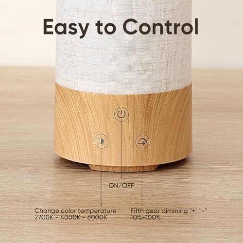 Caromolly Light Therapy Lamp, Happy Lamp 10,000 LUX UV Free with 3 Color Temperature & 5 Brightness Level, Full Spectrum L...