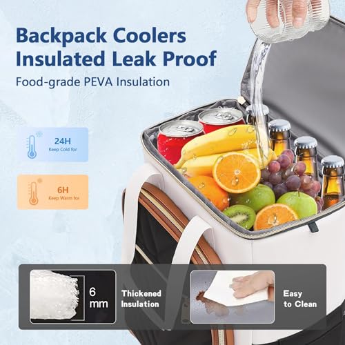 Stillithou Backpack Coolers Insulated Leak Proof for Women Men, 35 Cans Large Capacity Waterproof Cooler Backpack, Soft Po...