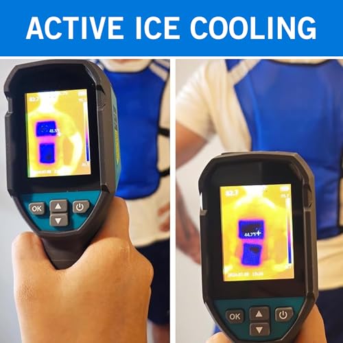 CHILLSWIFT Cooling Vest for Men & Women - Adjustable Lightweight Ice Vest, S-XXL, Includes 8 Ice Packs, Ideal for Motorcyc...
