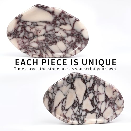 LWALMS Marble Clould Tray for Bathroom - Stone Catchall Jewelry Dish for Kithchen Counter and Aesthetic Room Decor, Cute D...