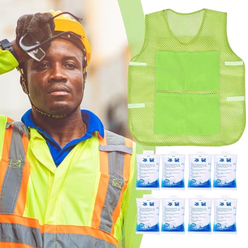 Cooling Vest for Men, Ice Vest with 8 Ice Packs, Cool Jacket for Hot Weather, Unisex Adult Workout Apparel