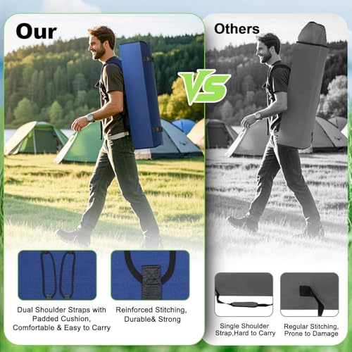 VTOY Portable Camping Chair with Canopy - Folding Chair with Canopy, Durable 600D Oxford Canopy Chair for Camping, Beach, ...