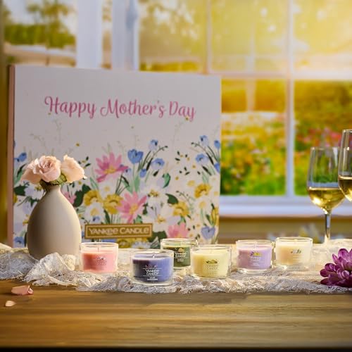 Yankee Candle Signature Votive Mini Candle Jars, Mother's Day Variety Pack, Natural Soy Wax Blend Candle with Natural Fibe...