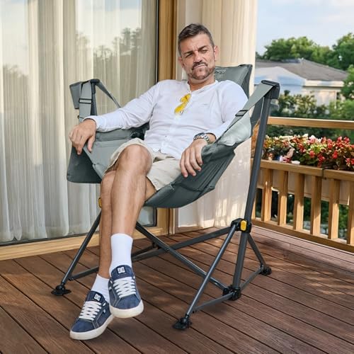 Timber Ridge Hammock Camping Chair with Adjustable Backrest, Heavy Duty Folding Hammock Chair Supports 300lbs, Portable Ha...