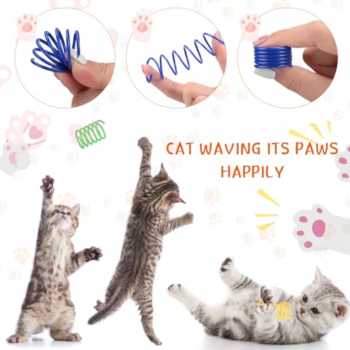 Shappy 150 Pcs Cat Toys for Indoor Cats Bulk, Kitten Toys Pack, Variety Interactive Gift Including Mice Rainbow Balls Spri...