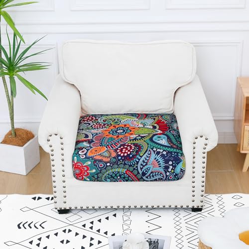 Smiry Printed Couch Cushion Covers, Stretch Soft Couch Covers for Sofa, Washable Non-Slip Sofa Slipcover Furniture Protect...