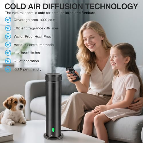 Waterless Scent Diffuser Starter Kit - Suitable for Home and Hotel Series Air Diffuser, 800 Square Inches of Coverage, 5 K...