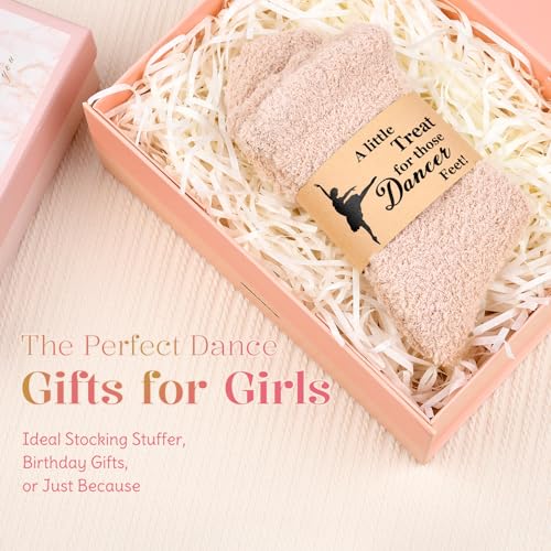 Brikabia Dance Gifts for Dancers, Ultra Soft Fuzzy Dance Socks for Women Dancer Party Favor