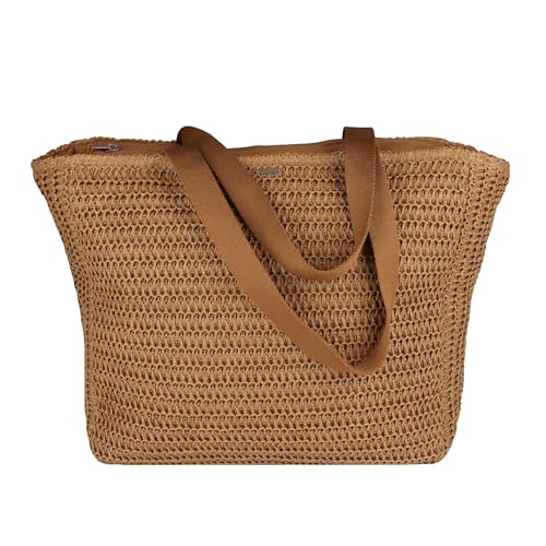 Roxy Women's Beach Tote Bag | Travel | Vacation | Straw | Lightweight | Breathable