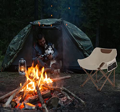 TOSAMC Portable Lightweight Camping Chair, Foldable Chair with Carry Bag and Side Pocket, Compact Outdoor Chair for Campin...