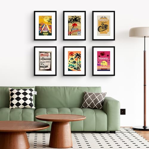 Golden State Art, 12x16 Picture Frame - Solid Wood with Real Glass - Display Pictures 8x12 with Mat or 12x16 without Mat -...
